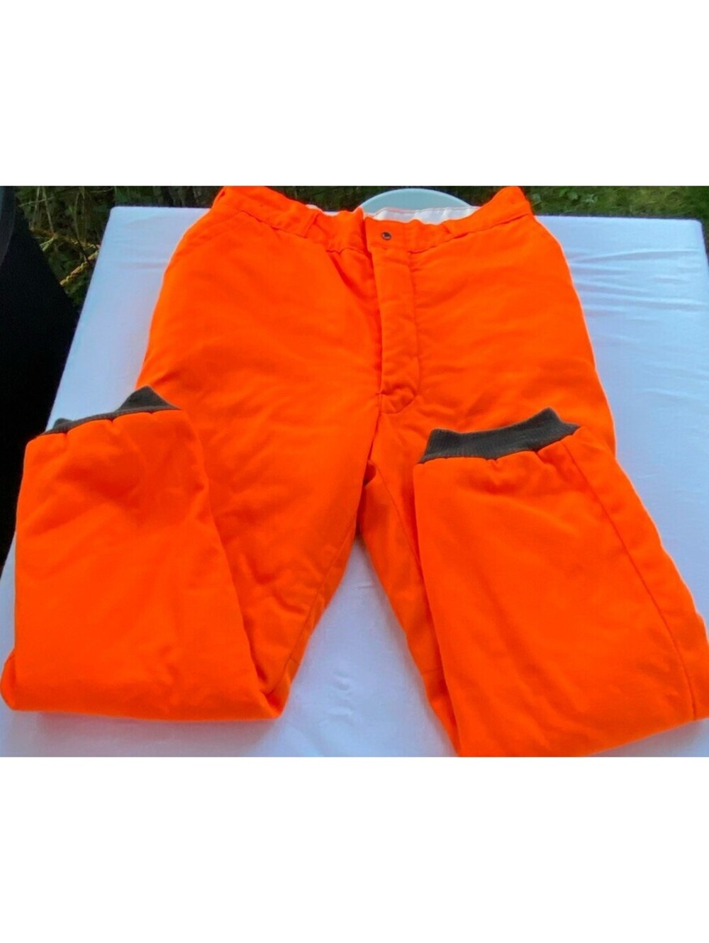 Unbranded Blaze Orange Men's Hunting Pants Size 32 Waist W/Pockets ~ Outdoors
